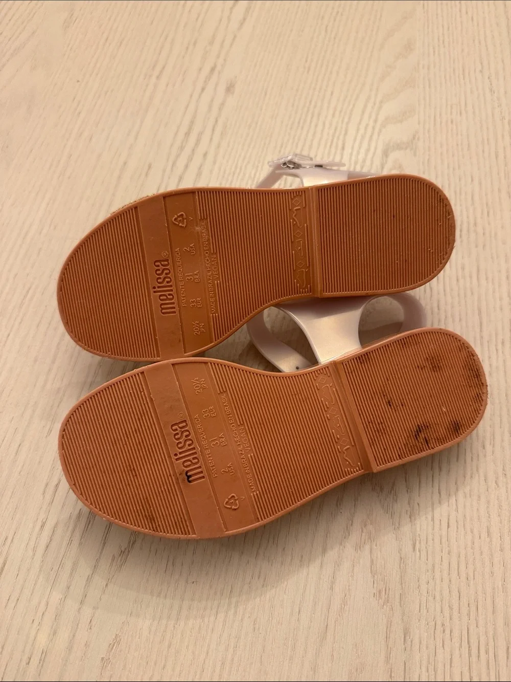 Mini Melissa Mar Sandals in Gold